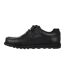 Mens Harrow Leather Hook And Loop Shoes Black Lee Cooper-3