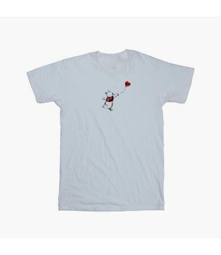 Disney Femme/Les femmes Winnie The Pooh Balloon Cotton Boyfriend T-Shirt (Blanc) - UTBI47423