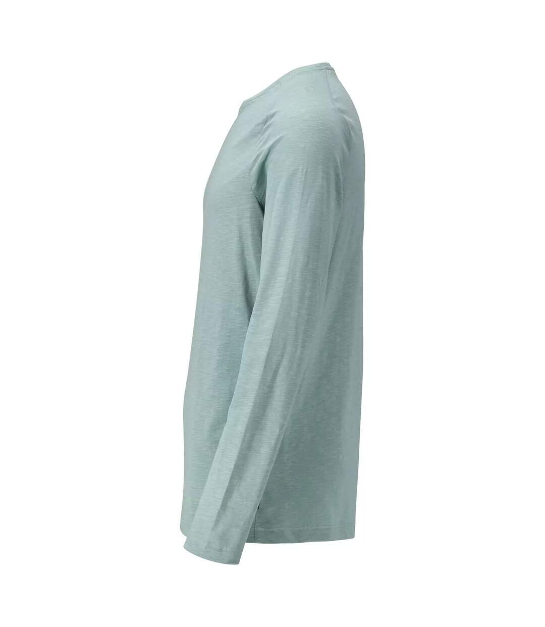 T-shirt Manches Longues Customised Homme Vieux Vert Mascot-3