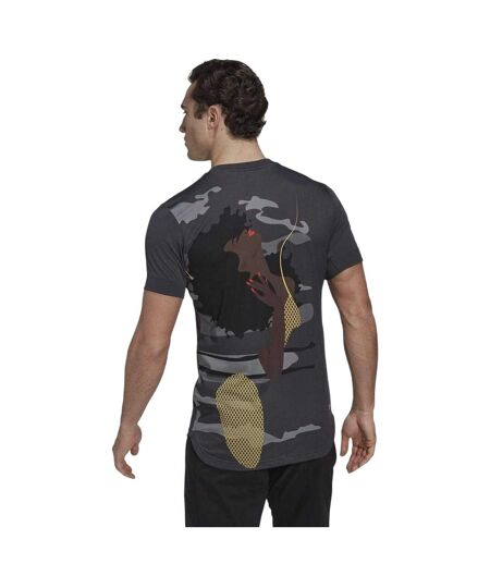 T-shirt Tennis Motif/style New York Homme Gris Adidas