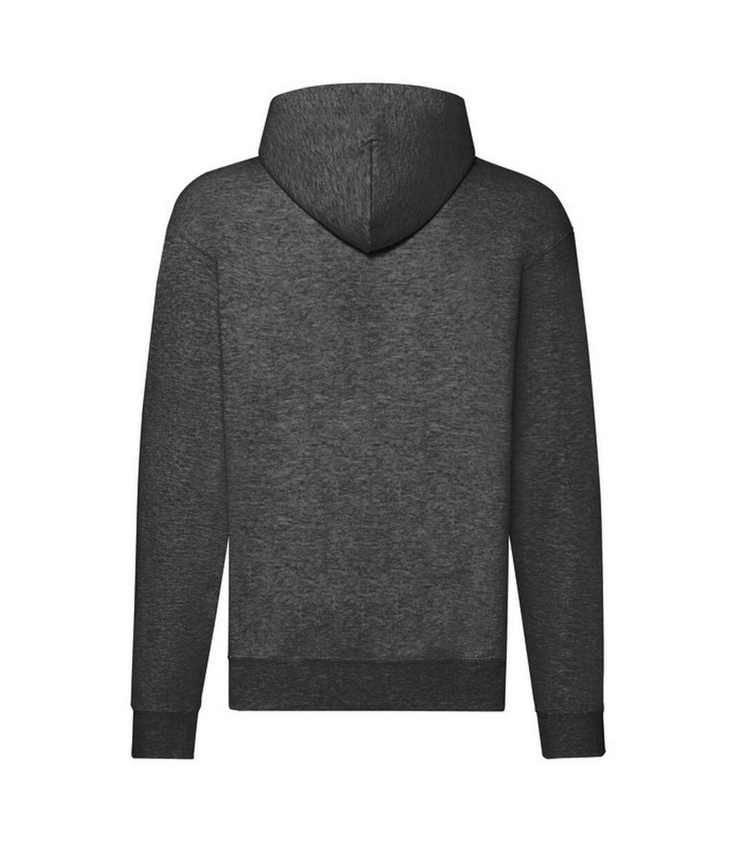 Veste À Capuche Classic Homme Gris Foncé Chiné Fruit Of The Loom-2
