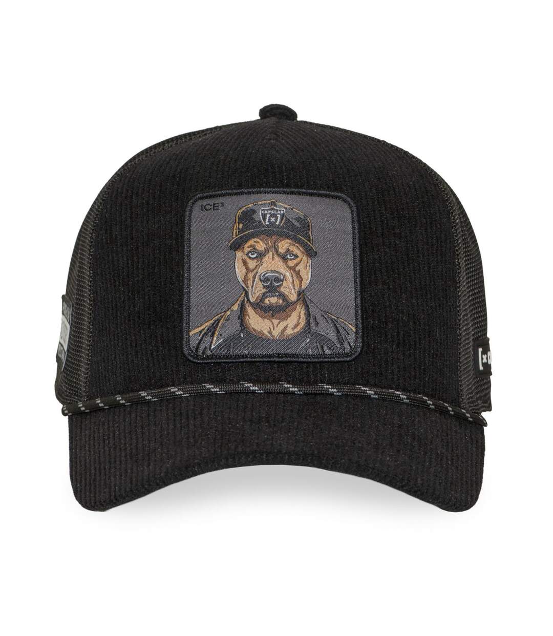 Casquette trucker premium avec filet et patch Bad Dog Capslab-2