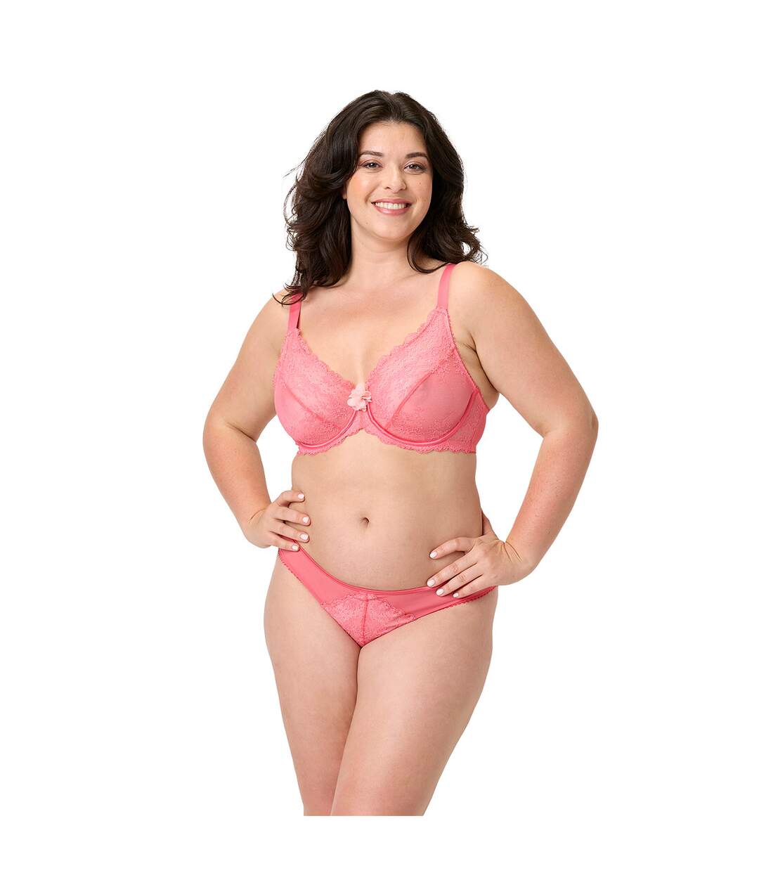 Soutien-gorge armatures grand maintien rose Etoile-4