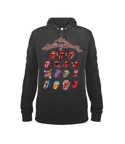 Amplified Unisex Adult Tongue Evolution The Rolling Stones Hoodie (Slate)