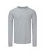 Fruit Of The Loom - T-shirt manches longues ICONIC - Homme (Gris chiné) - UTRW7739