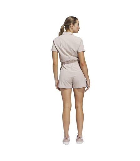 Combishort Manches Courtes Roulées Femme Taupe Adidas