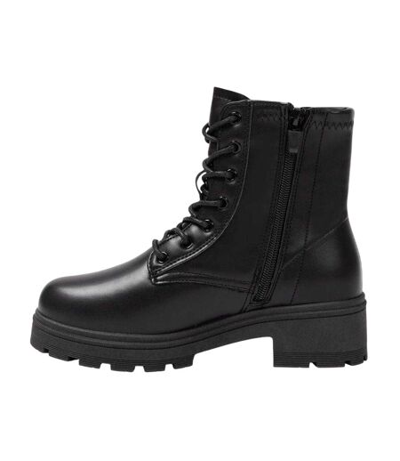 Bottines Motif/style Motard Femme Noir I Saw It First