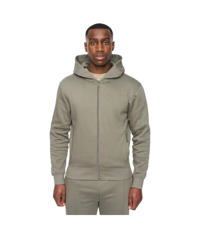 Mens chemtars full zip hoodie green slate Duck and Cover