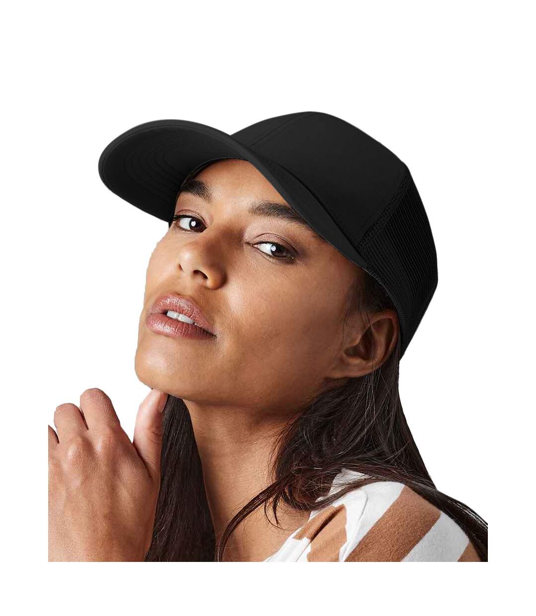 Beechfield Unisex Adult 6 Panel Trucker Cap (Black) - UTPC4584-2