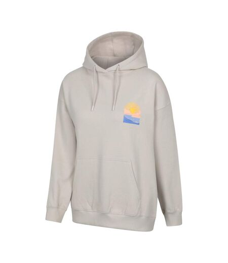 Womens/ladies Cornwall Relaxed Fit Hoodie Light Beige Mountain Warehouse