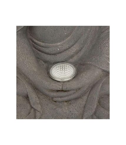 Lampe Solaire d'Extérieur Bouddha 43cm Gris