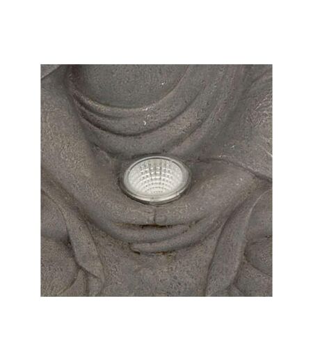 Lampe Solaire d'Extérieur Bouddha 43cm Gris