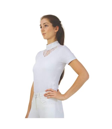 HyFASHION Womens/Ladies Lucie Lace Show Shirt (Blanc) - UTBZ4161