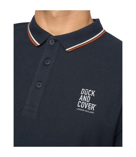 Mens Melports Polo Shirt Navy Duck And Cover