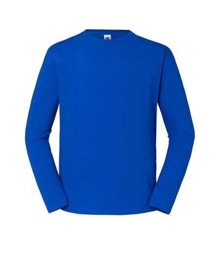 Fruit of the Loom Mens Iconic Long-Sleeved T-Shirt (Royal Blue) - UTPC5348