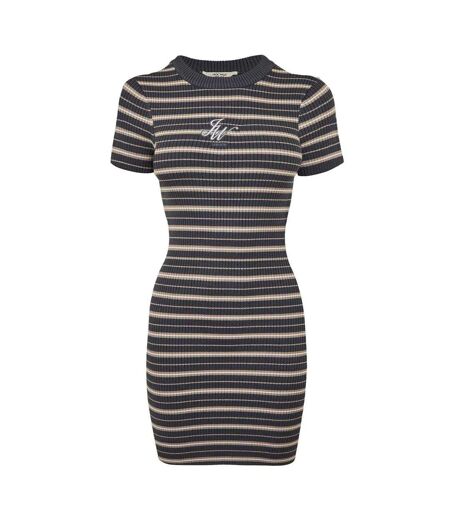 Robe Moulante Motif/style À Rayures Femme Carbone Jack Wills