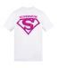 Mens Supermum Printed T-shirt White AWD-2