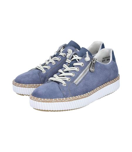 Basket Basse Cuir Rieker Sheepsuede