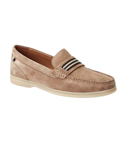 Mens Drum Suede Loafers Sand Base London