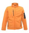 Regatta Standout Mens Arcola 3 Layer Softshell Jacket Waterproof And Breathable (Sun Orange / Seal Grey)