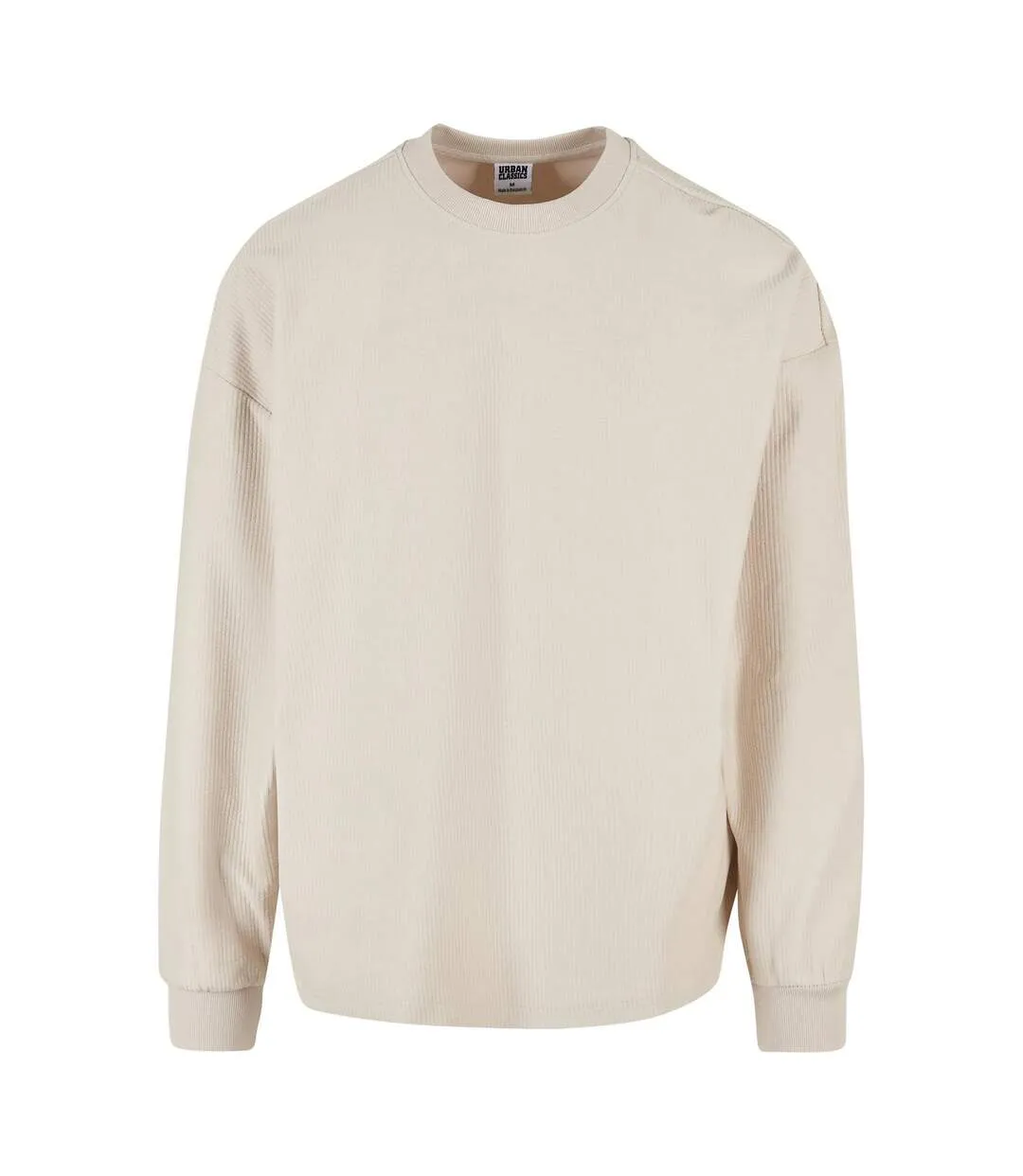 Sweat Motif/style Côtelé Homme Blanc Cassé Urban Classics-1