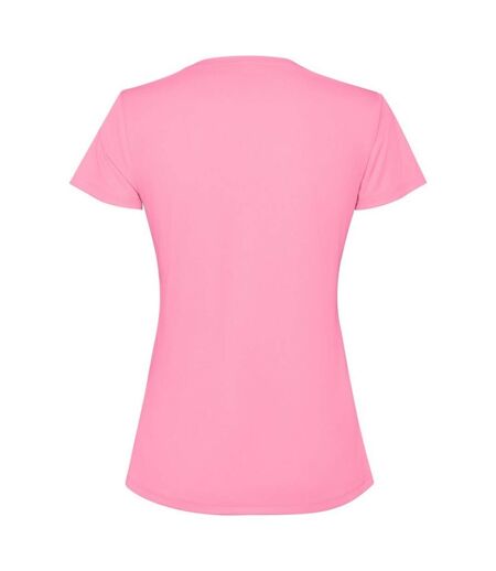 Womens/ladies estoril short-sleeved t-shirt silk pink Roly