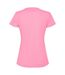 Womens/ladies estoril short-sleeved t-shirt silk pink Roly-2