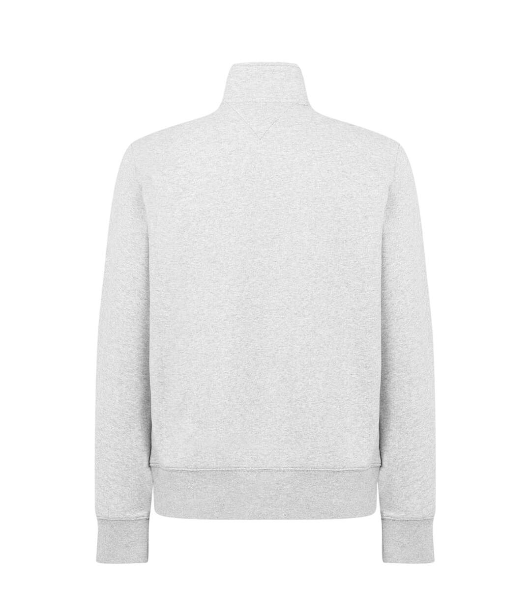 Mens Logo Mock Neck Sweatshirt Grey Tommy Hilfiger-2