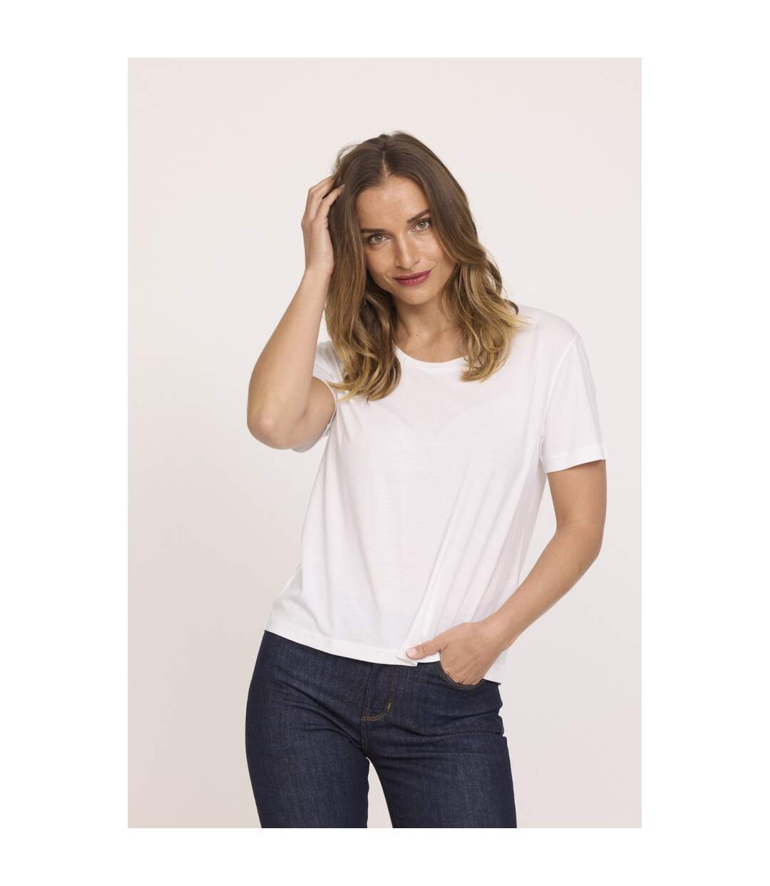 T-shirt manches courtes lyocell comfort APEKA-3
