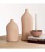 Vase Poterie Bouteille Enya 40cm Beige-4
