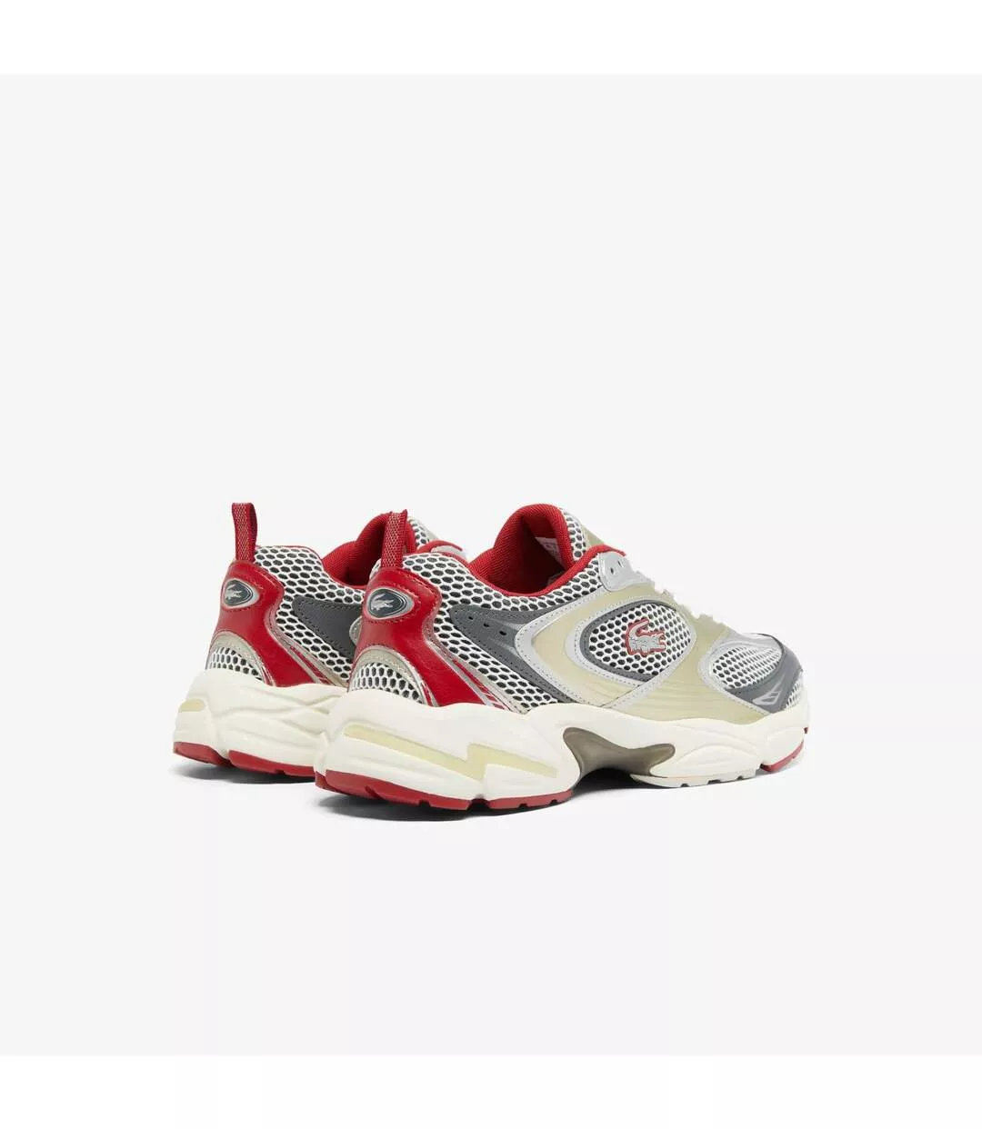 Mens Storm 96 2k Synthetic Leather Trainers Red Lacoste-3
