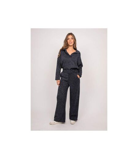 Pantalon large carreaux ELOPIA - Dona X Lisa