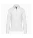 Kariban Mens Zip Neck Sweatshirt (White) - UTPC6320
