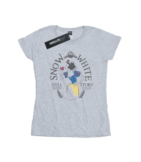 Disney Princess Womens/Ladies Snow White Fairest Story Cotton T-Shirt (Sports Grey)
