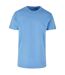 T-shirt À Col Rond Pour Hommes Horizon Blue Build Your Brand-1