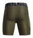 Mens Heatgear Fitted Compression Shorts Marine Od Green Under Armour-2