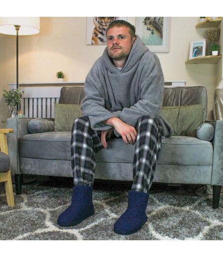 Mens Indoor Boot Slippers with Memory Foam