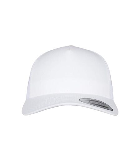 Casquette Trucker Motif/style Rétro Adulte Blanc Flexfit