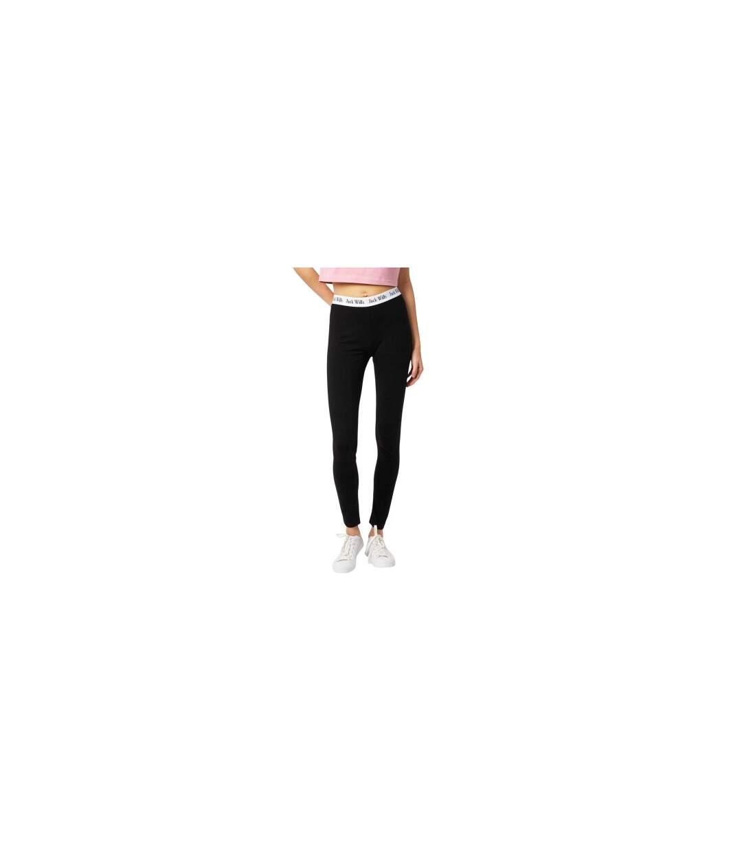 Legging Motif/style Logo Femme Noir Blanc Jack Wills-1