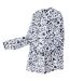 Womens/ladies Natine Large Floral Lightweight Shirt Navy White Regatta-4