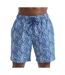 Short de bain homme blanc / bleu marine Wombat-2