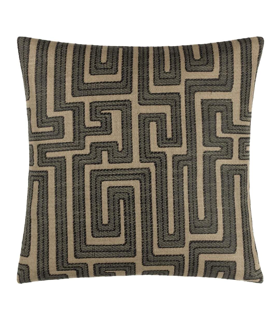 Lauder jacquard cushion cover 45cm x 45cm black Hoem-1