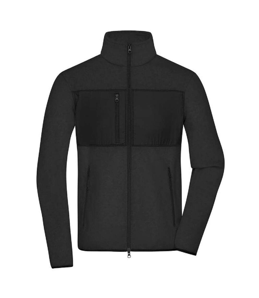 Veste polaire manches longues - Homme - JN1312 - noir-1