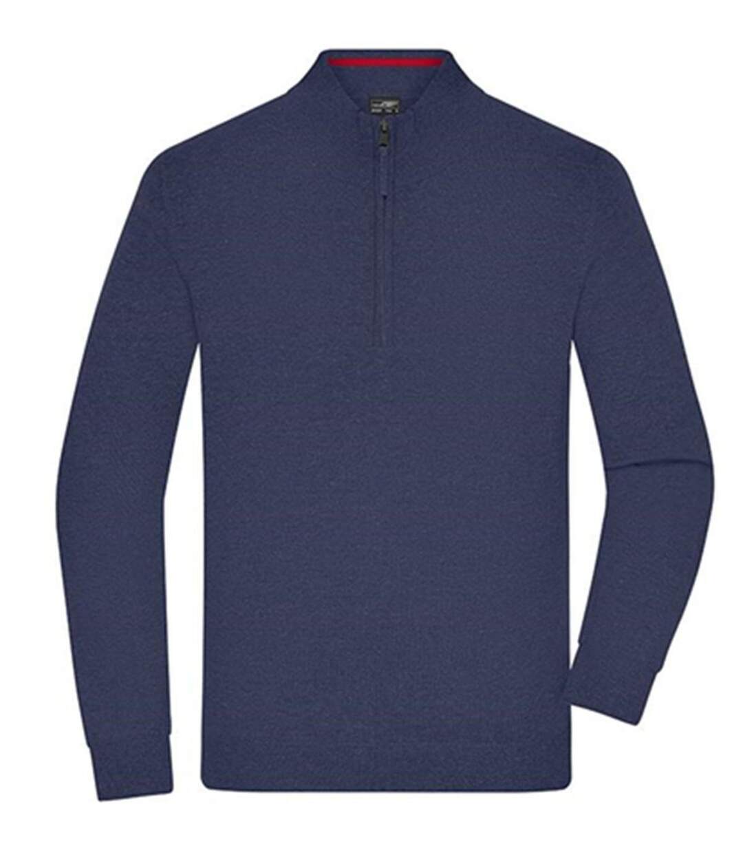 Pull col zippé - Homme - JN1324 - bleu marine-1