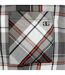 Mens Checkered Short-sleeved Shirt Black Red Giorgio-4