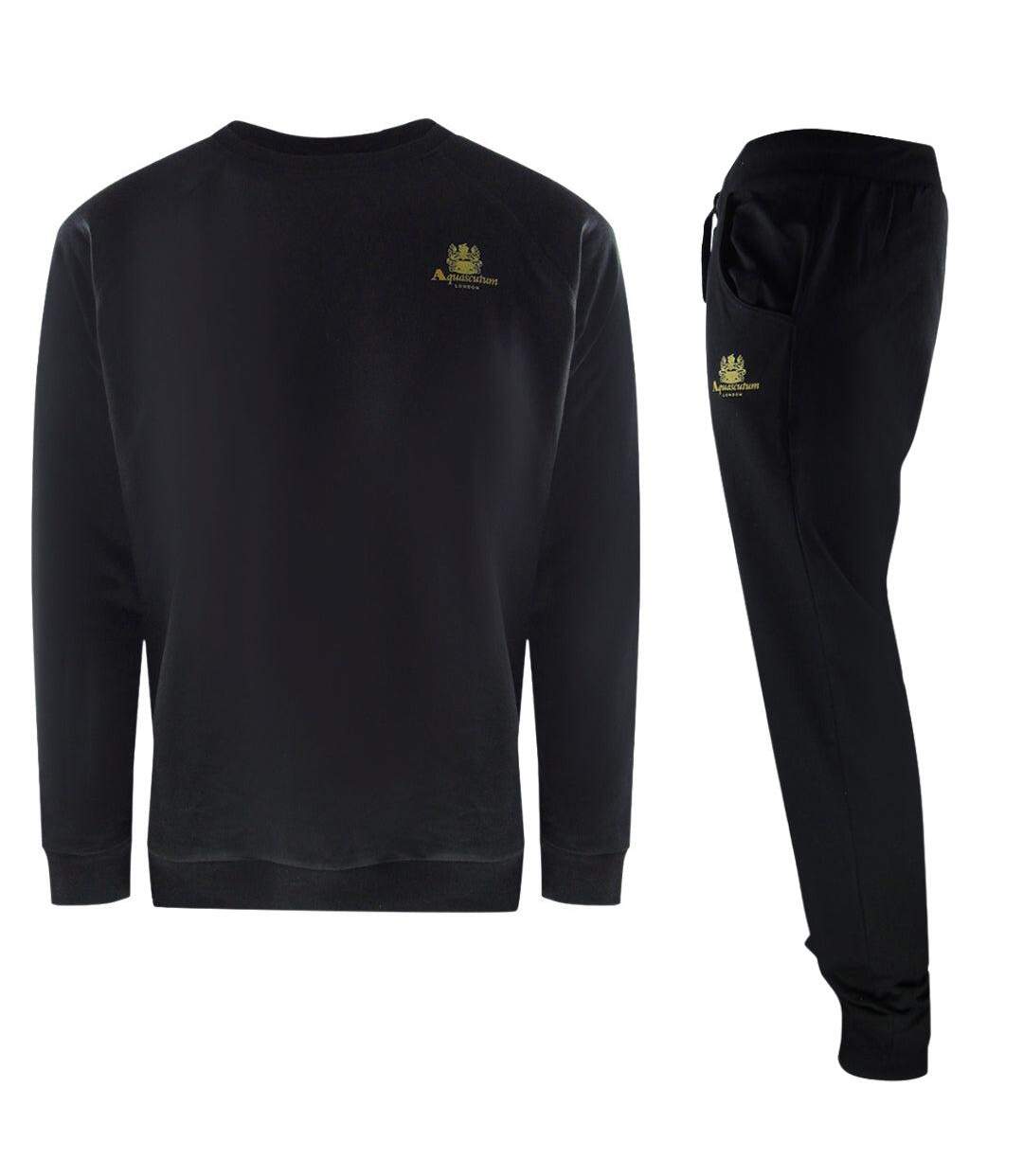 Ensemble Ensemble De Survêtement Motif/style Emblème Homme Noir Aquascutum-1