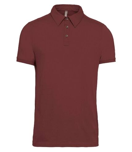 Polo jersey manches courtes - Homme - K262 - rouge vin
