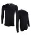 2 Pack Mens Thermal Tops Long Sleeve | Warm Winter Fleece Base Layer Top-1