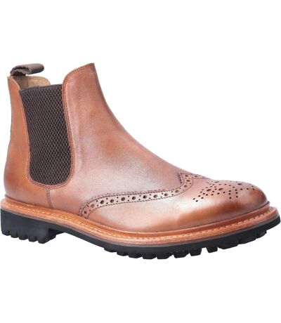 Cotswold Mens Siddington Commando Elasticated Leather Dress Boot (Brown) - UTFS6766