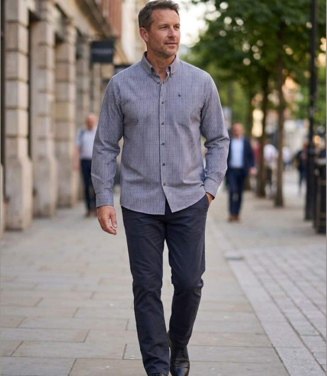 CHALLENGER TACOTI1 — Chemise à carreaux manches longues bleu et noir : chaleur naturelle et coupe confort-5